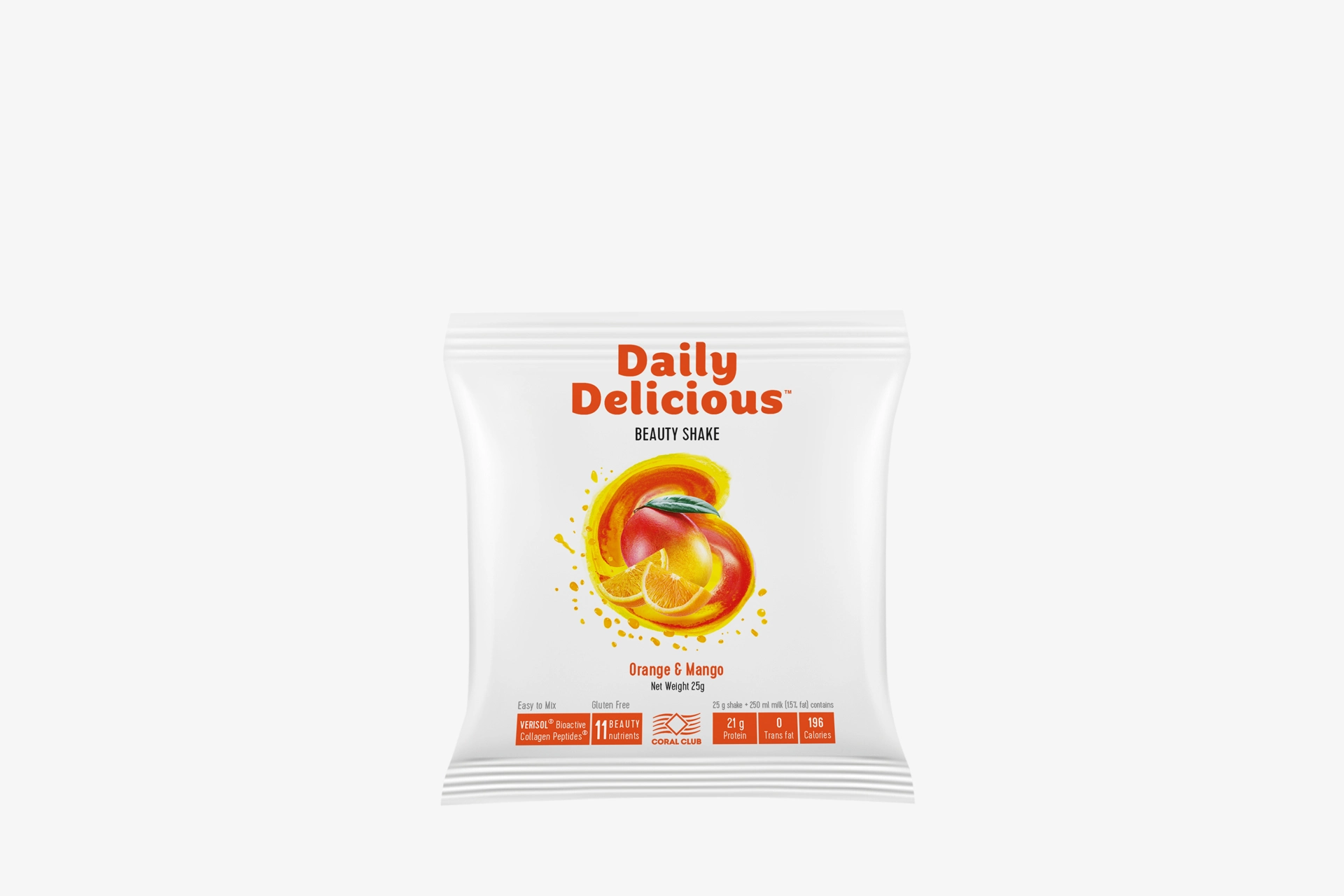 Daily Delicious Beauty Shake su apelsinais ir mangais